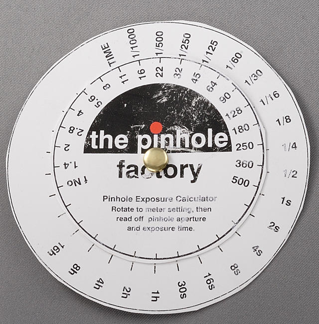 Pinhole Camera Exposure Chart